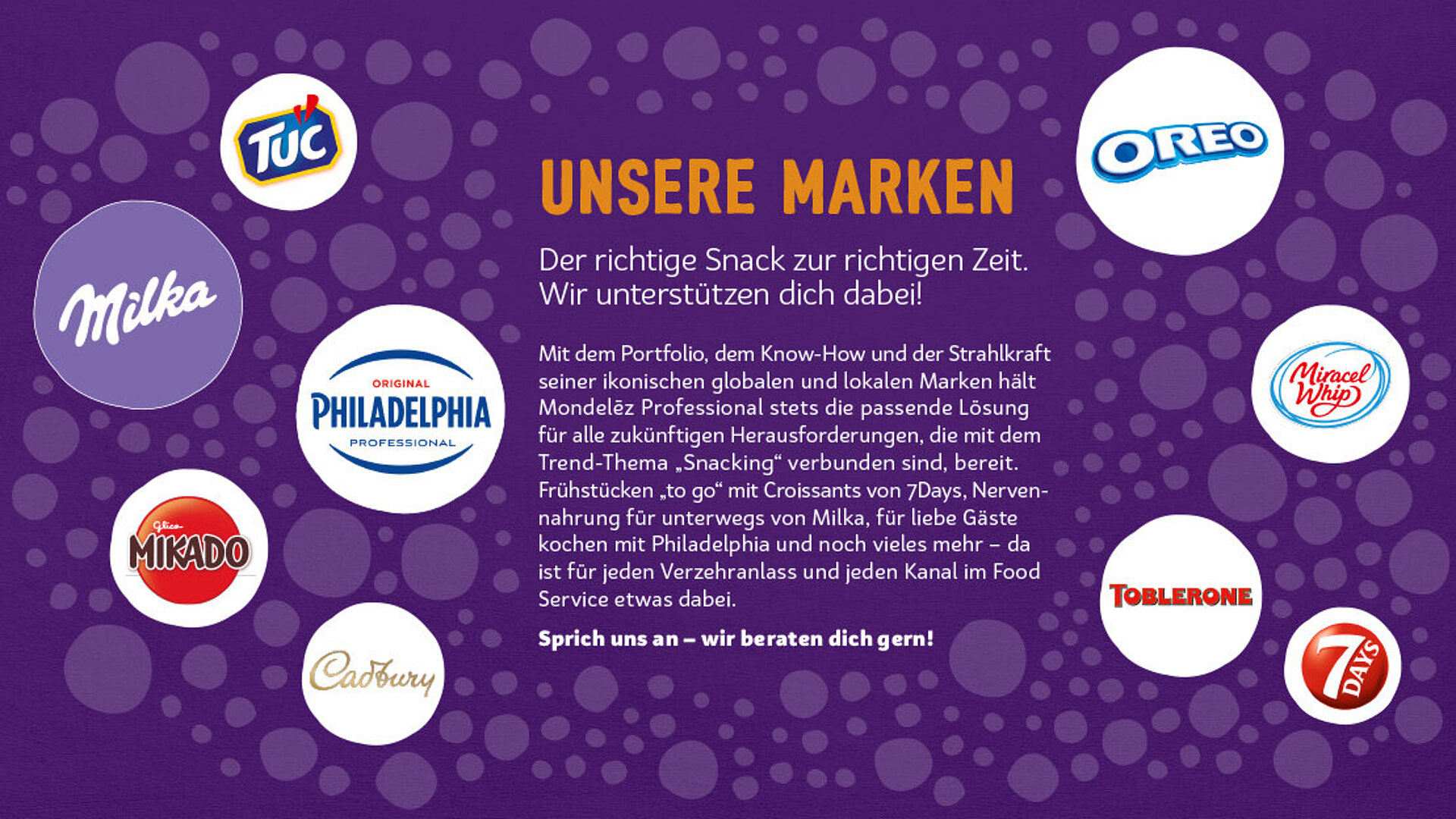 Internationale Marken von Mondelez